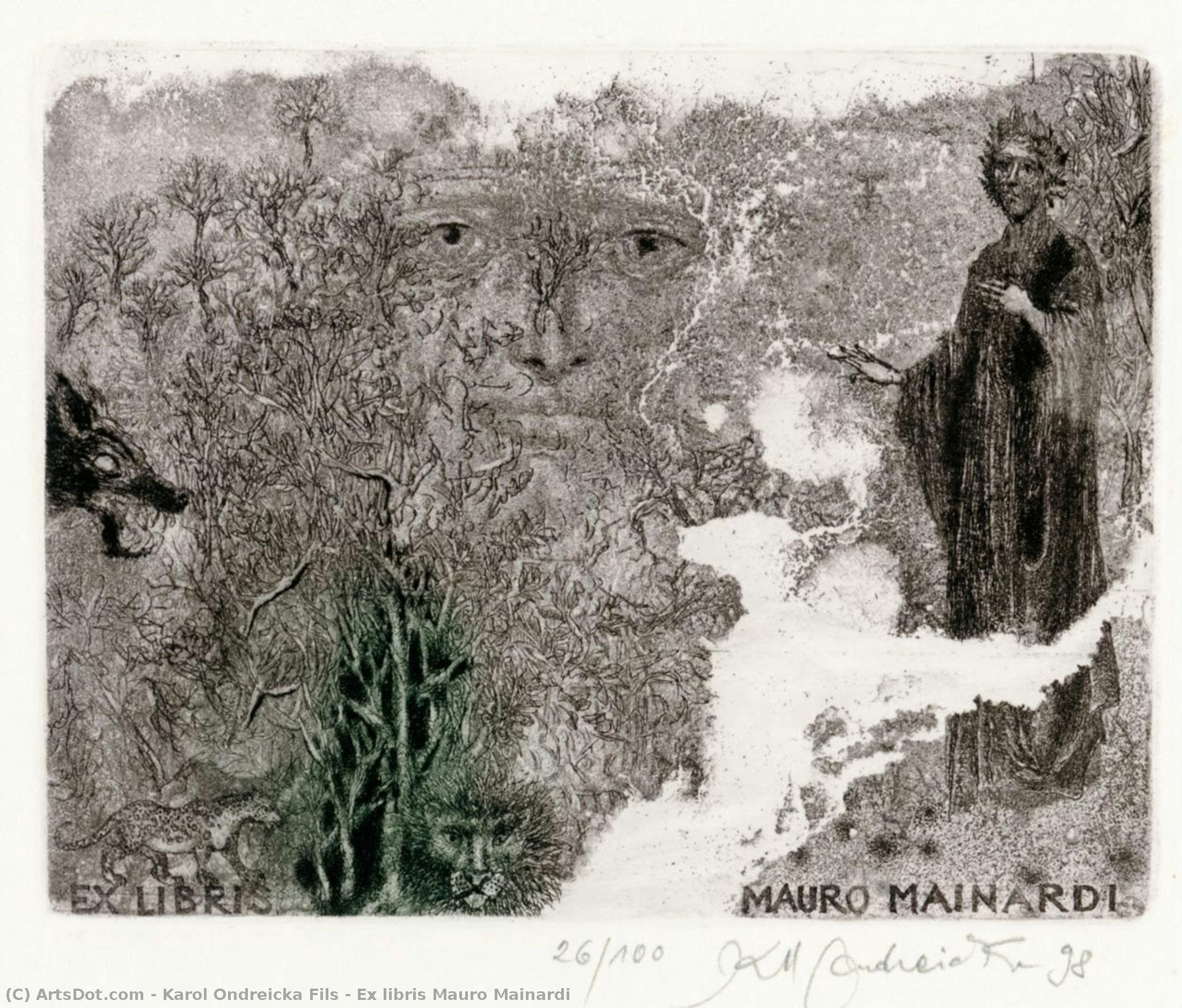 Ex Libris Mauro Mainardi — Karol Ondreicka Fils