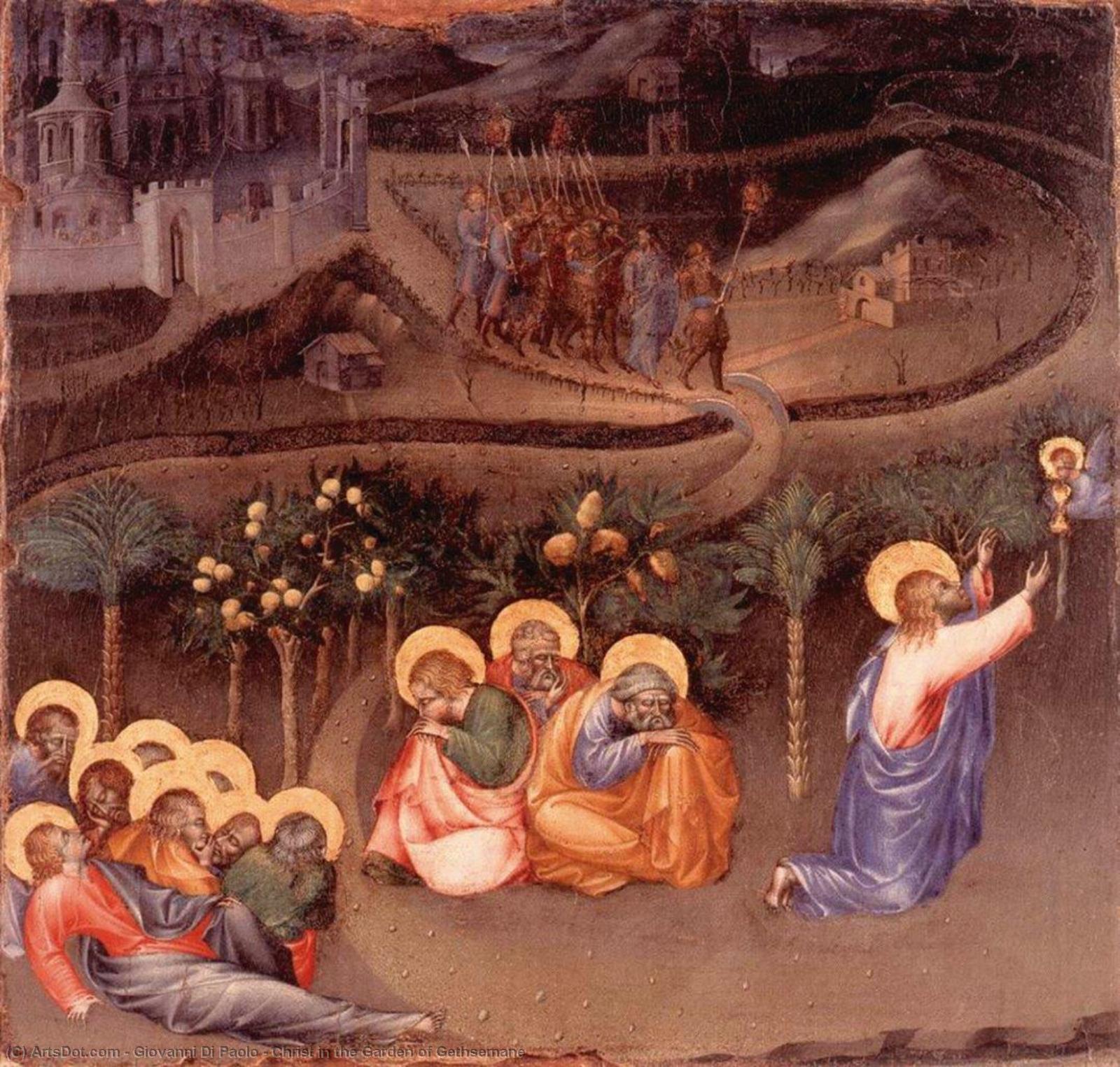 Christus Im Garten Der Gestähmten — Giovanni Di Paolo