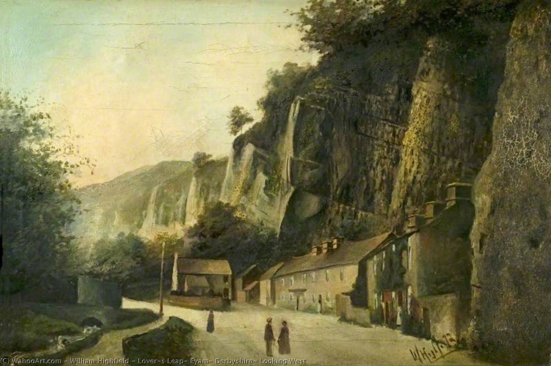 Lover's Leap, Eyam, Derbyshire, Looking West — William Highfield