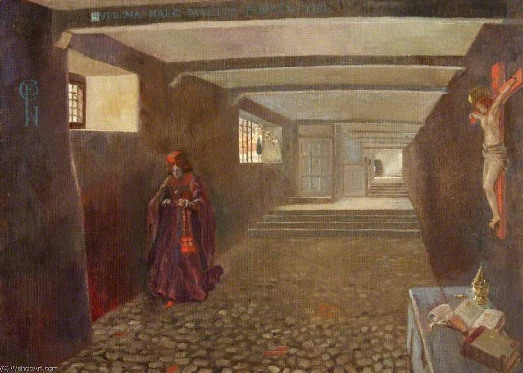 A Stone Corridor, St Kitts, With The Artist In Oriental Dress — Čarls Peđet Vejd