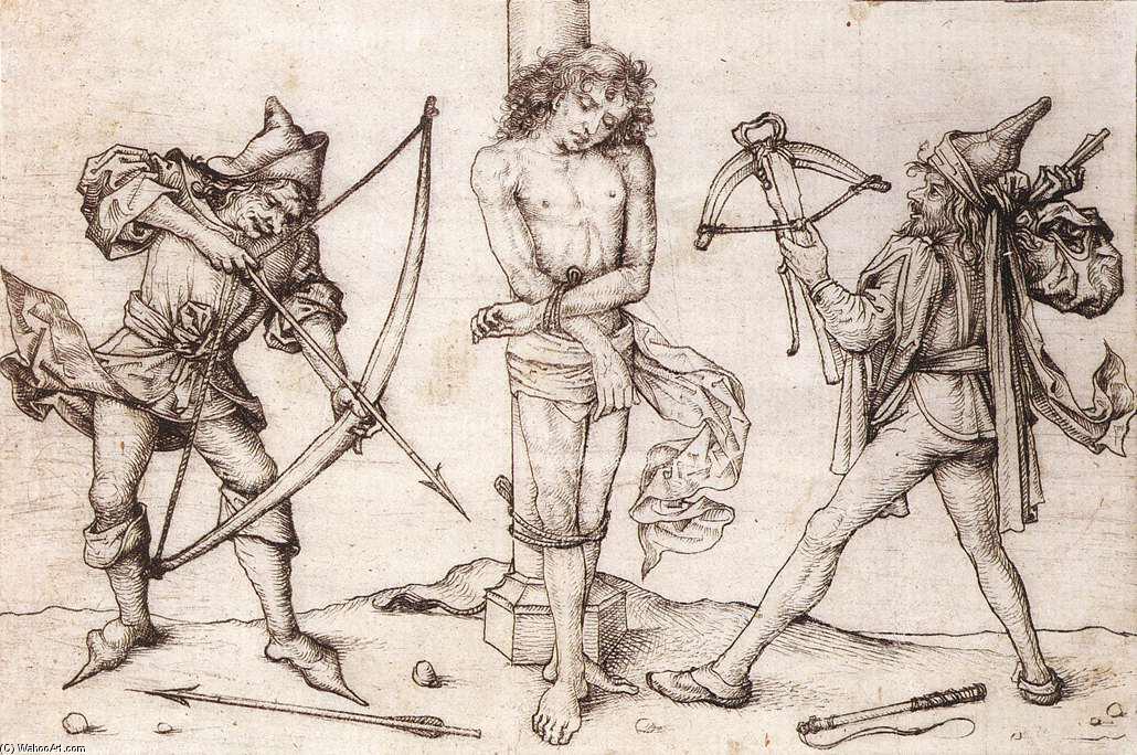 St Sebastian With Archers — Master Of The Housebook