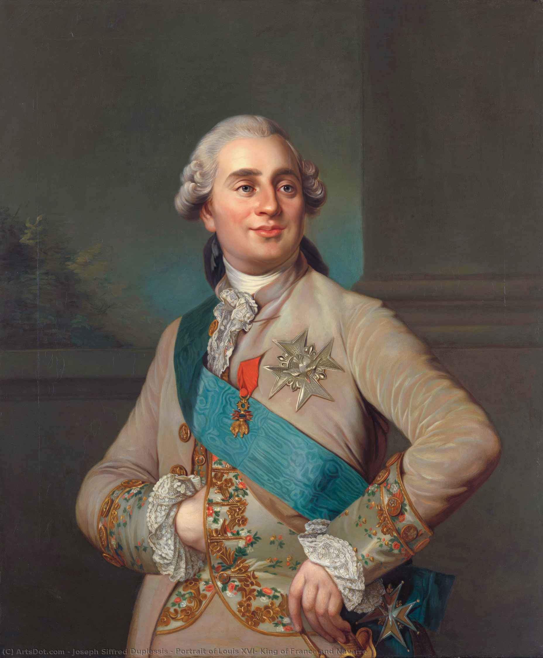 Portrait Of Louis Xvi, King Of France And Navarre — Joseph-siffred Duplessis