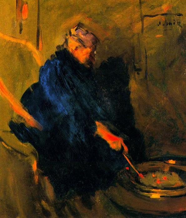 La Madre Del Artista Removiendoel Brasero — Хоаким Мир