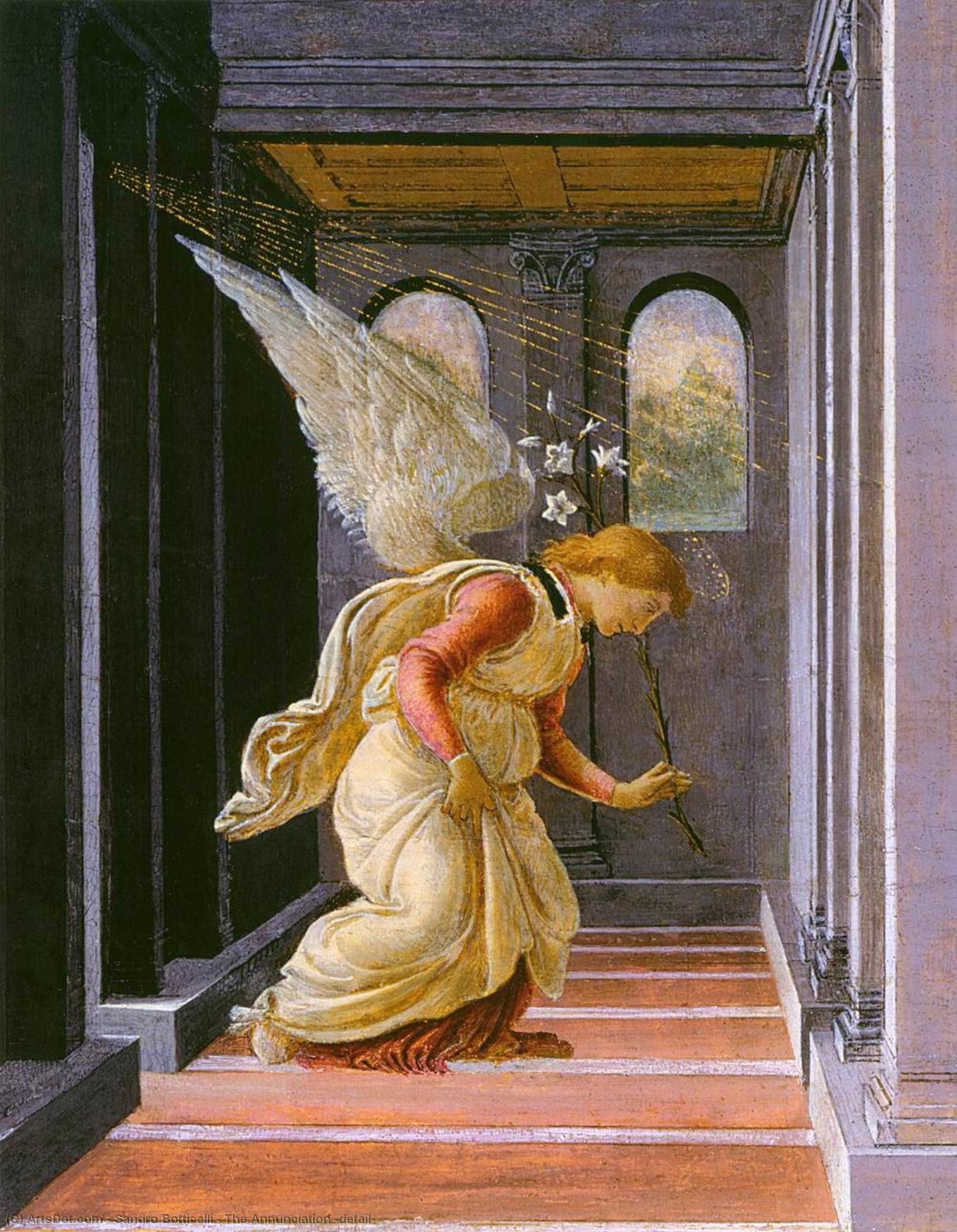 The Annunciation (detail) — Sandro Botticelli