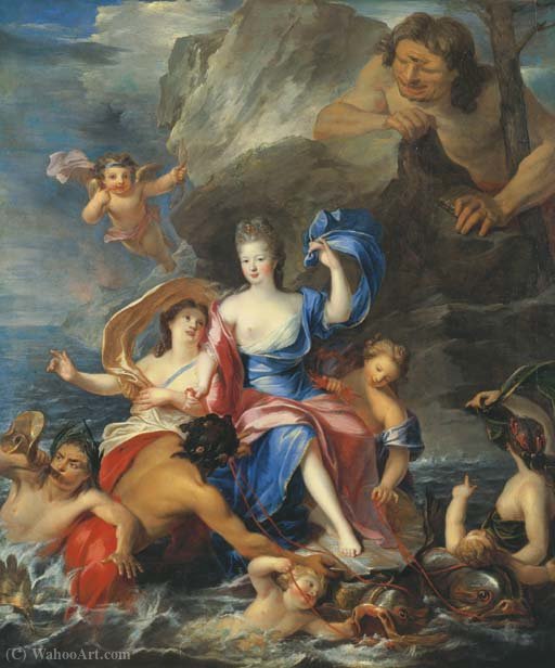Portrait Of Mademoiselle De Blois, As Galatea Triumphant. — Pierre Gobert