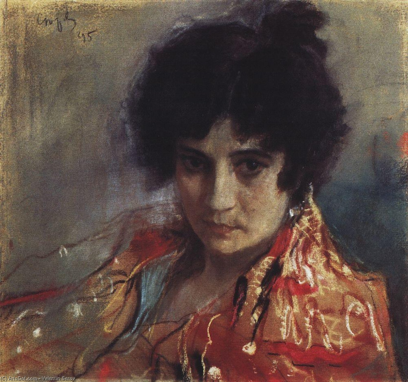 Portrait Of An Unknown — Valentin Alexandrovich Serov