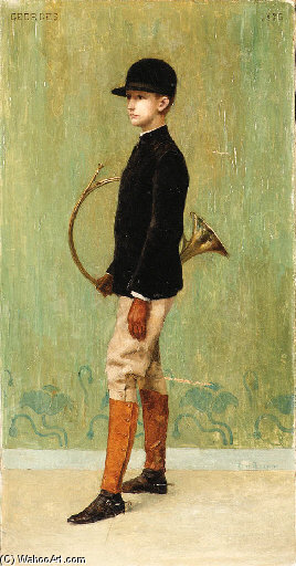 Portrait Of Georges Before The Hunt — Rene Lelong