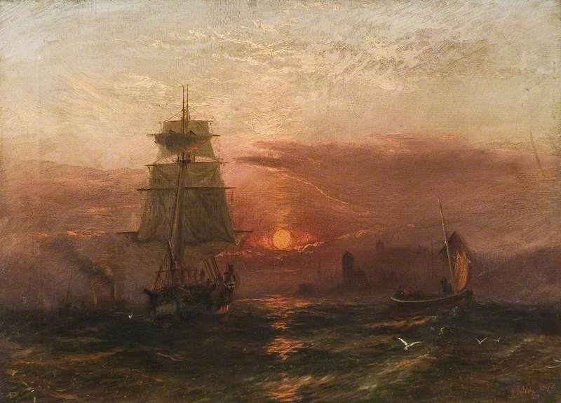 Sunset With Boats — Robert Jobling