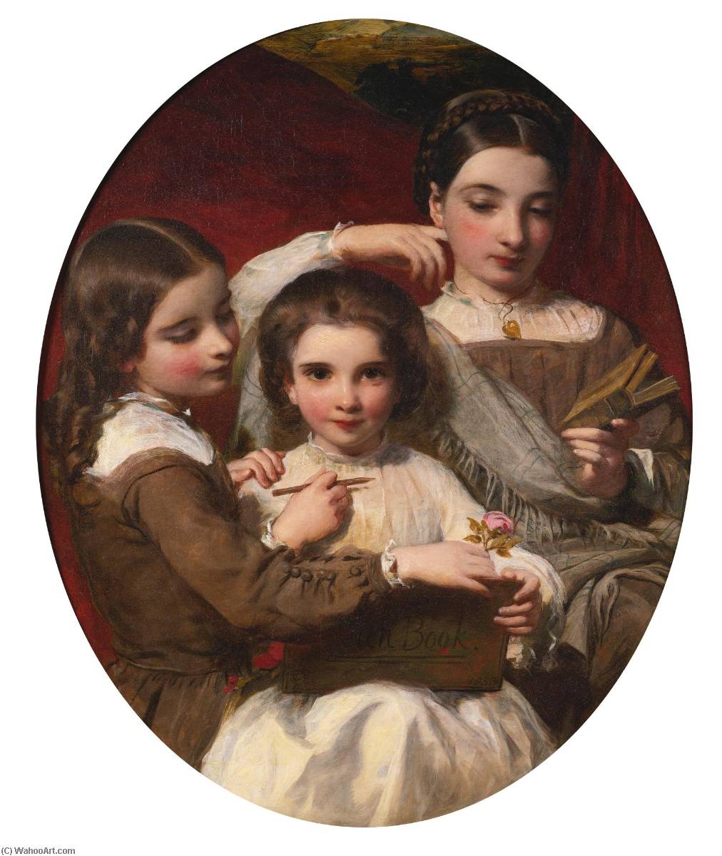 Portrait Of The Russell Sisters — James Sant