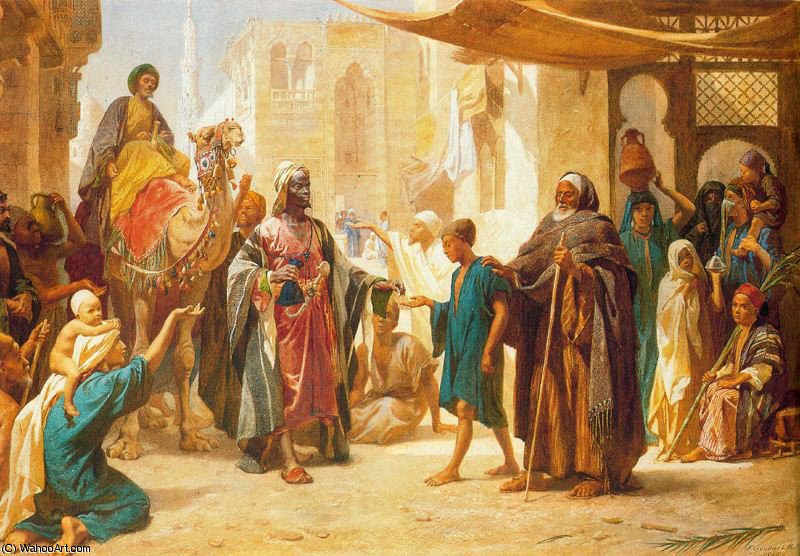 Sheik Distributing Alms — Фредерик Гудолл