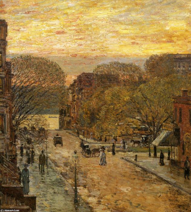 Spring On West 78th Street — Frederick Childe Hassam