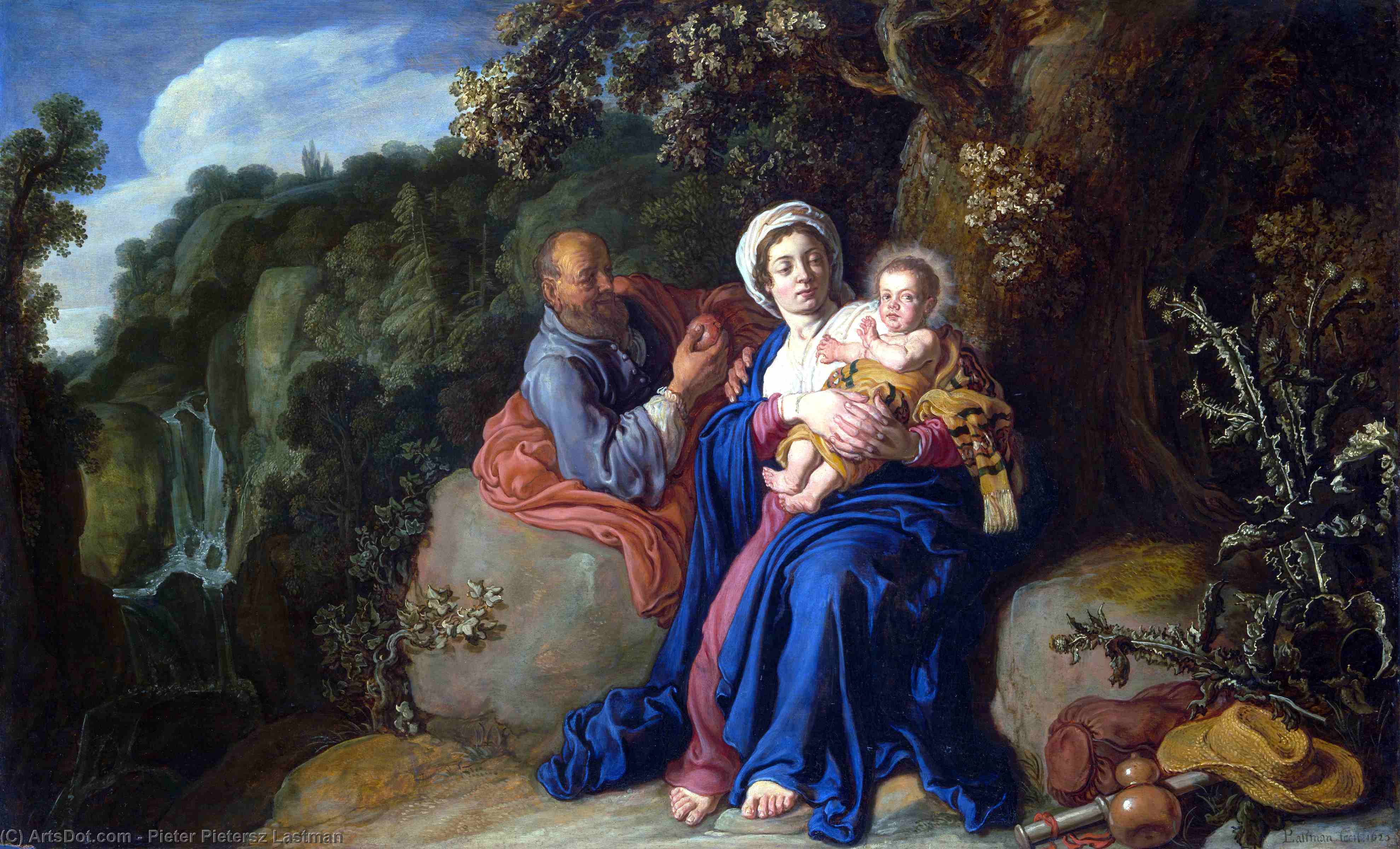The Rest On The Flight Into Egypt — Pieter Pietersz Lastman