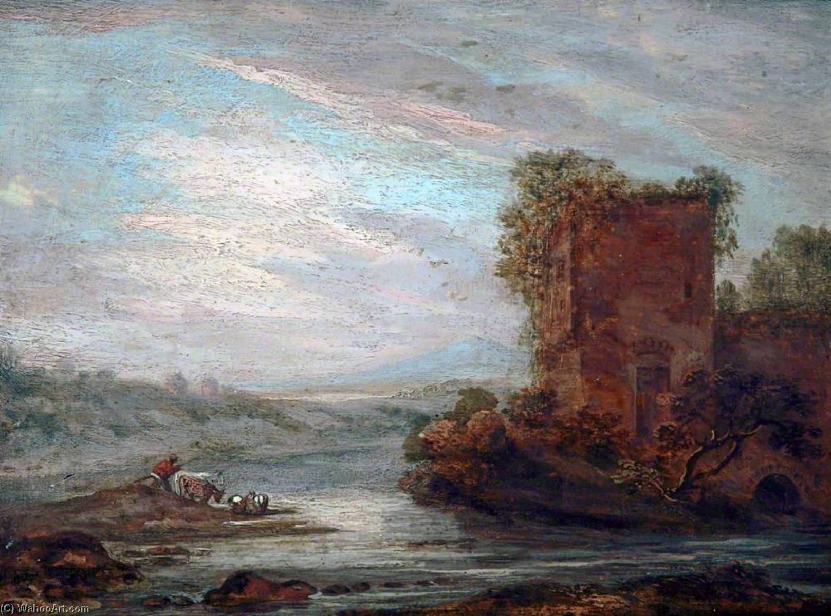 Castle Keep And Moat — Samuel Williamson