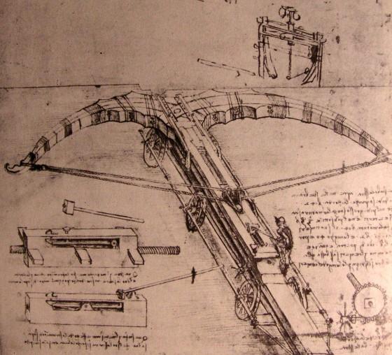 Design For An Enormous Crossbow — レオナルド・ダ・ヴィンチ