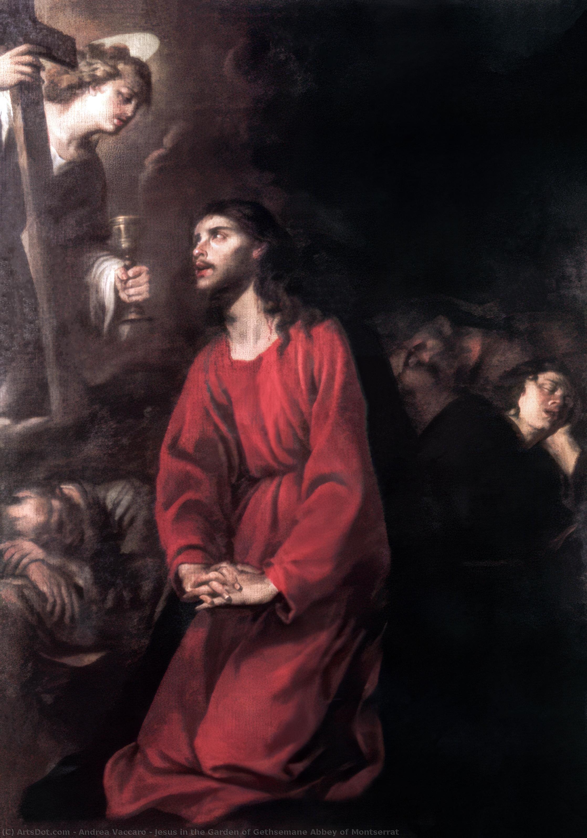 Jesus In The Garden Of Gethsemane Abbey Of Montserrat — Andrea Vaccaro
