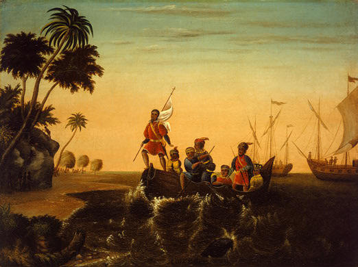 The Landing Of Columbus — Edward Hicks