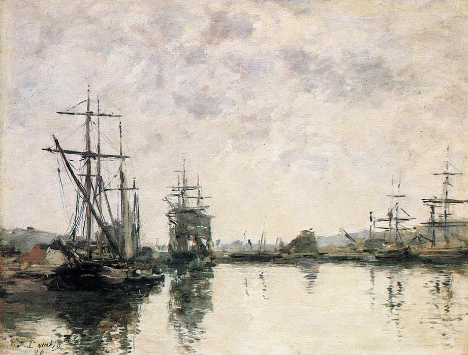 Deauville, The Harbor (11) — Eugène Louis Boudin