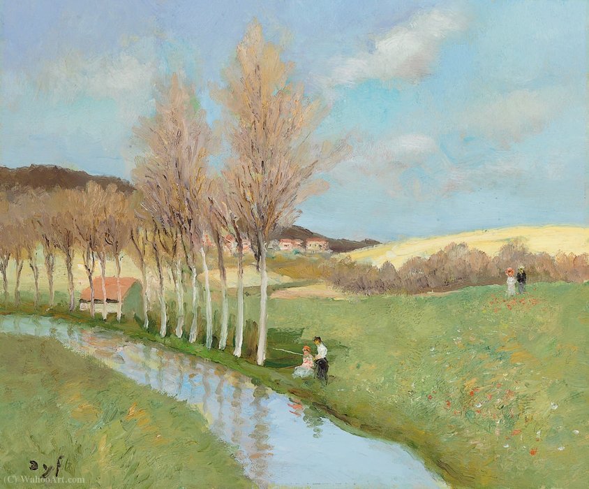 The River Of Beynes (ile-de-france), (1982) — Marcel Dyf