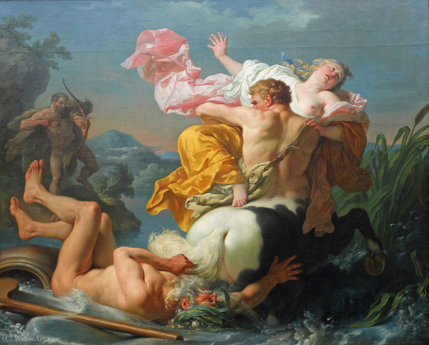 The Abduction Of Deianeira By The Centaur Nessus — Louis Jean François Lagrenée