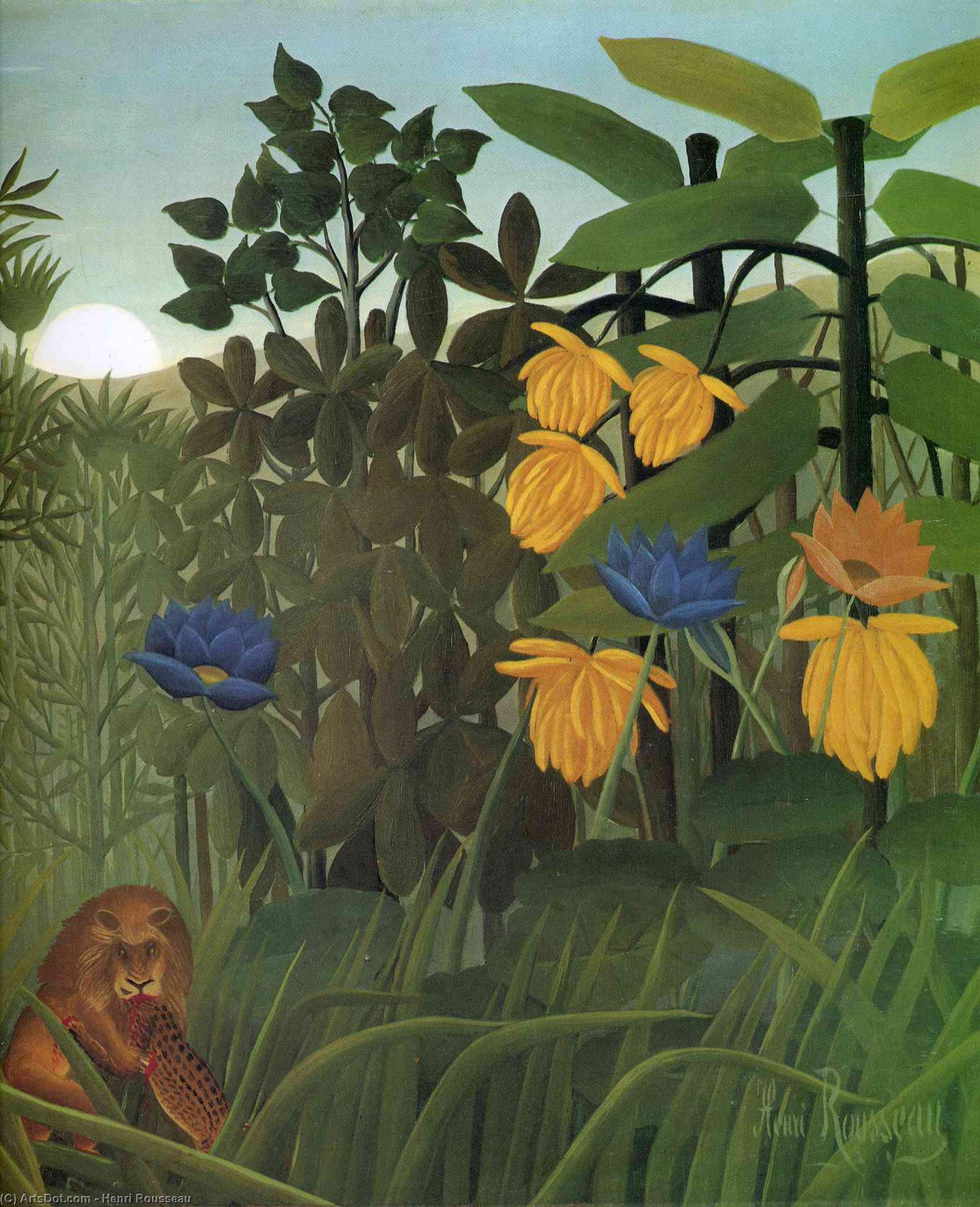 The Repast Of The Lion — Henri Julien Félix Rousseau (le Douanier)