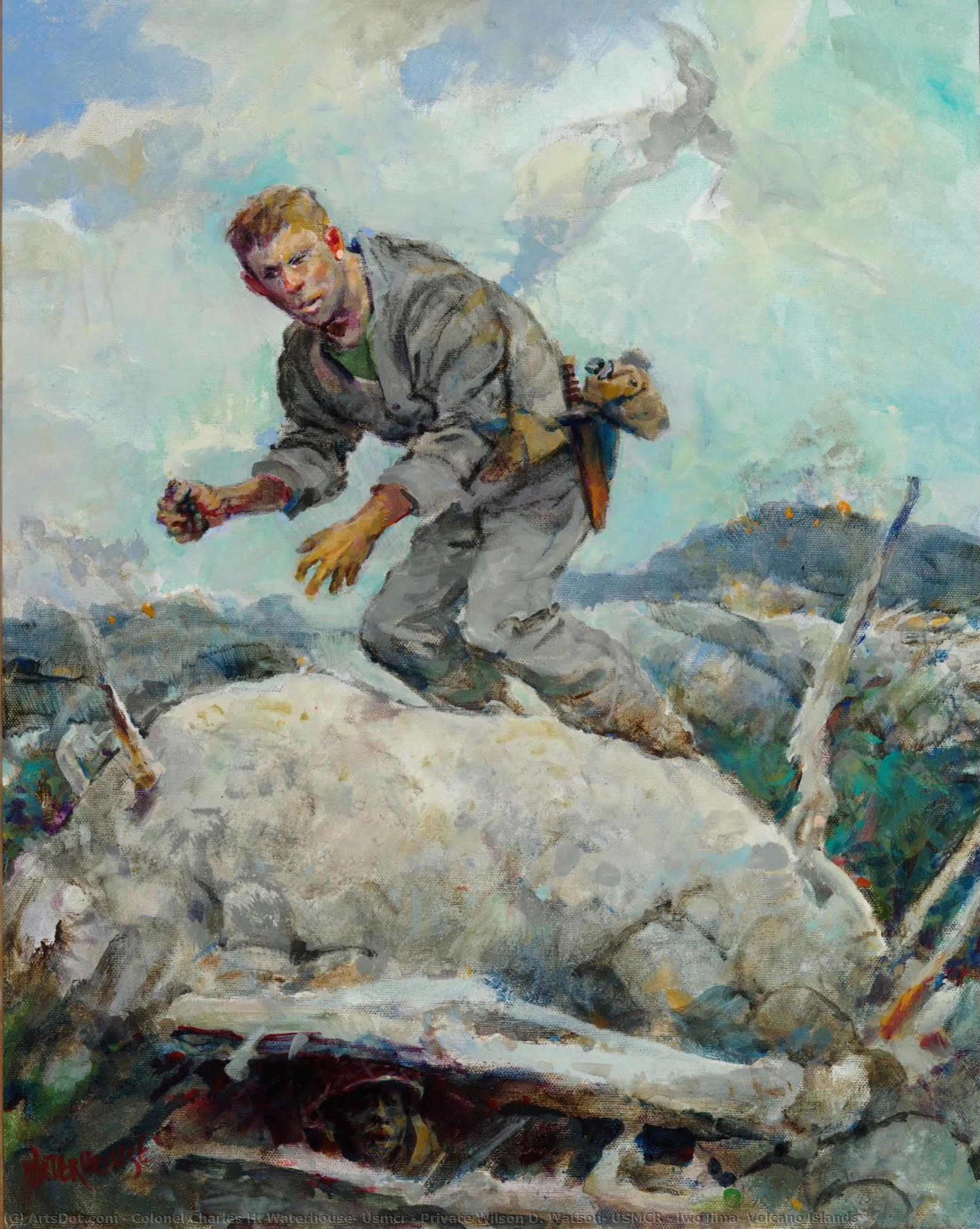 Private Wilson D. Watson, Usmcr - Iwo Jima, Volcano Islands — Colonel Charles H. Waterhouse, Usmcr