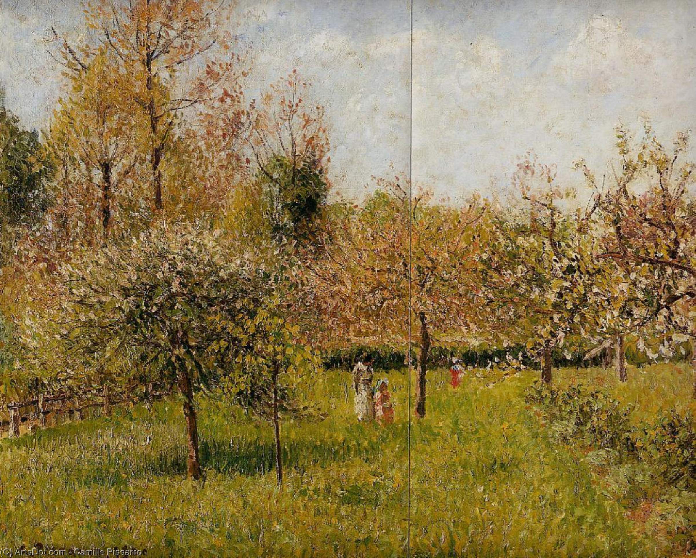 Spring At Eragny — Камиль Писсарро