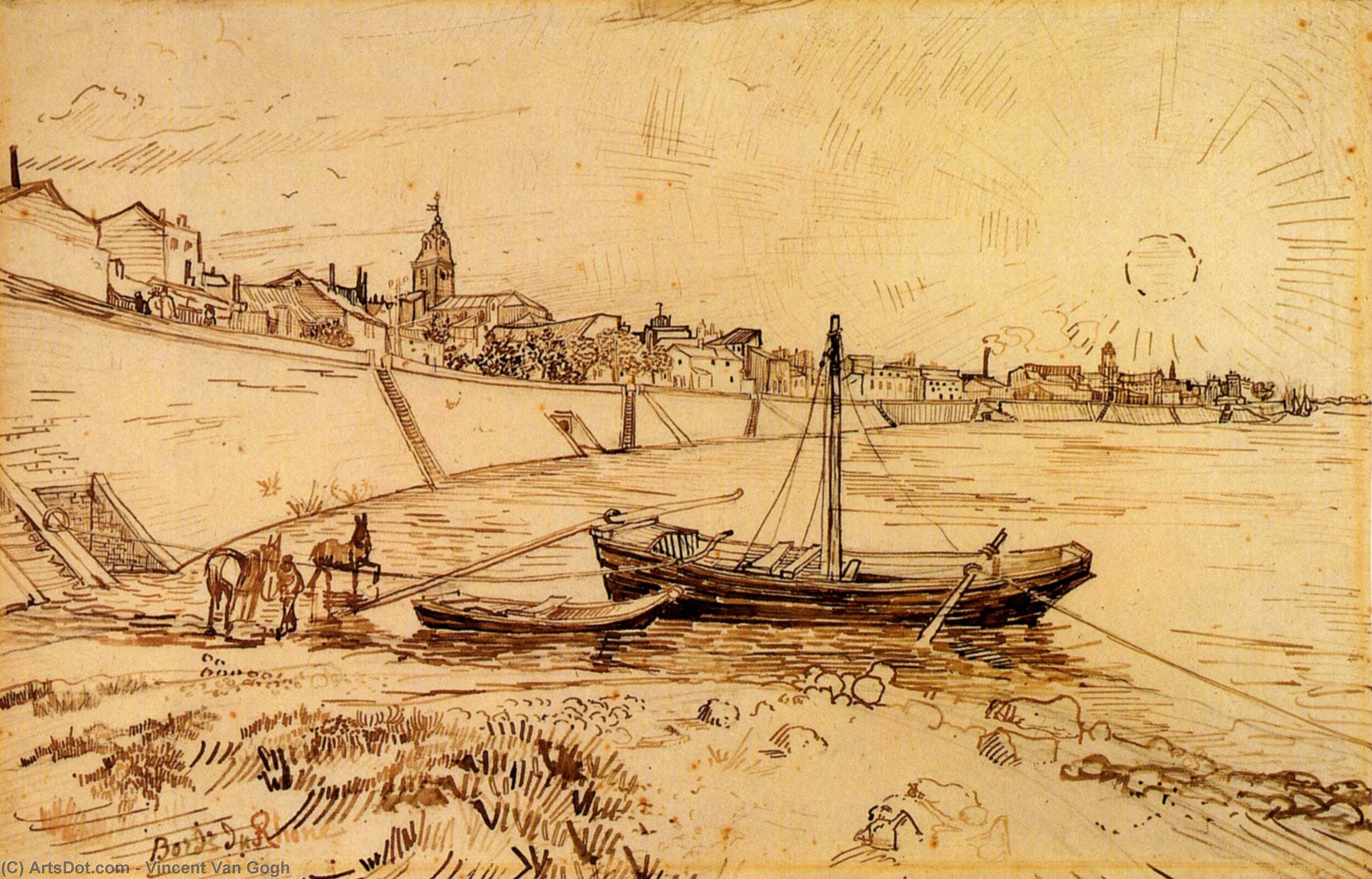 Bank Of The Rhone At Arles — Vincent Willem Van Gogh