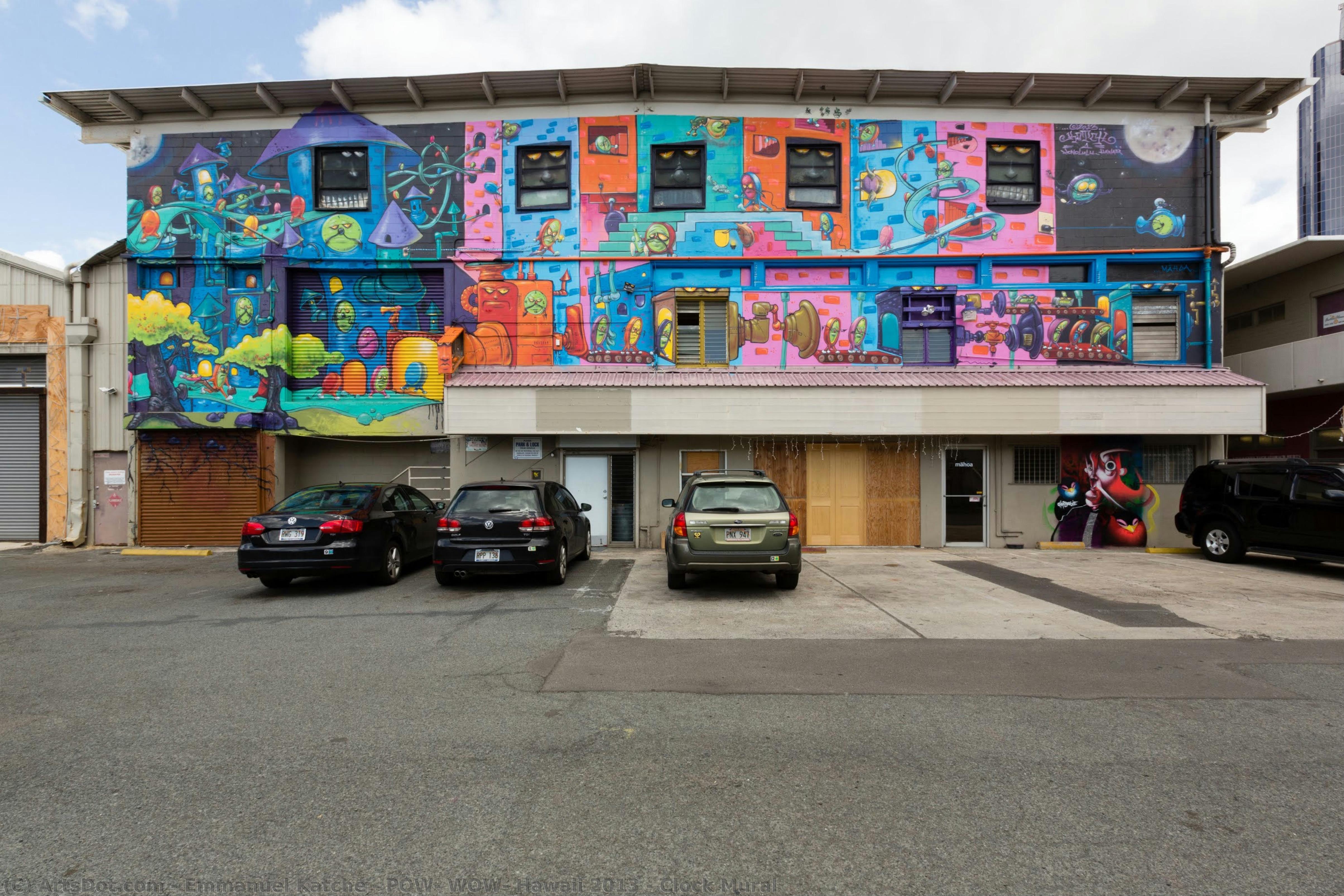 Pow! Wow! Hawaii 2013 - Clock Mural — Emmanuel Katché