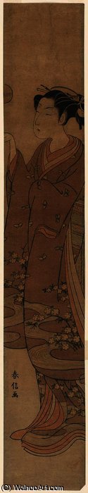 Woman Tossing A Ball — Suzuki Harunobu
