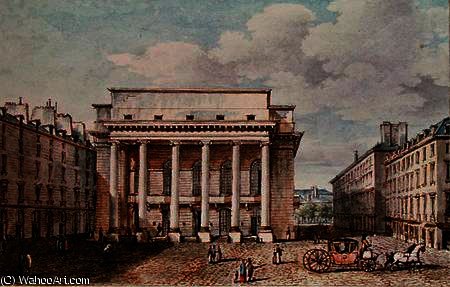 View Of The Facade Of The Theatre Italien — Victor Jean Nicolle