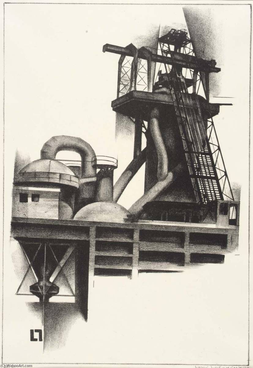 Corner Of Steel Plant — Louis Lozowick