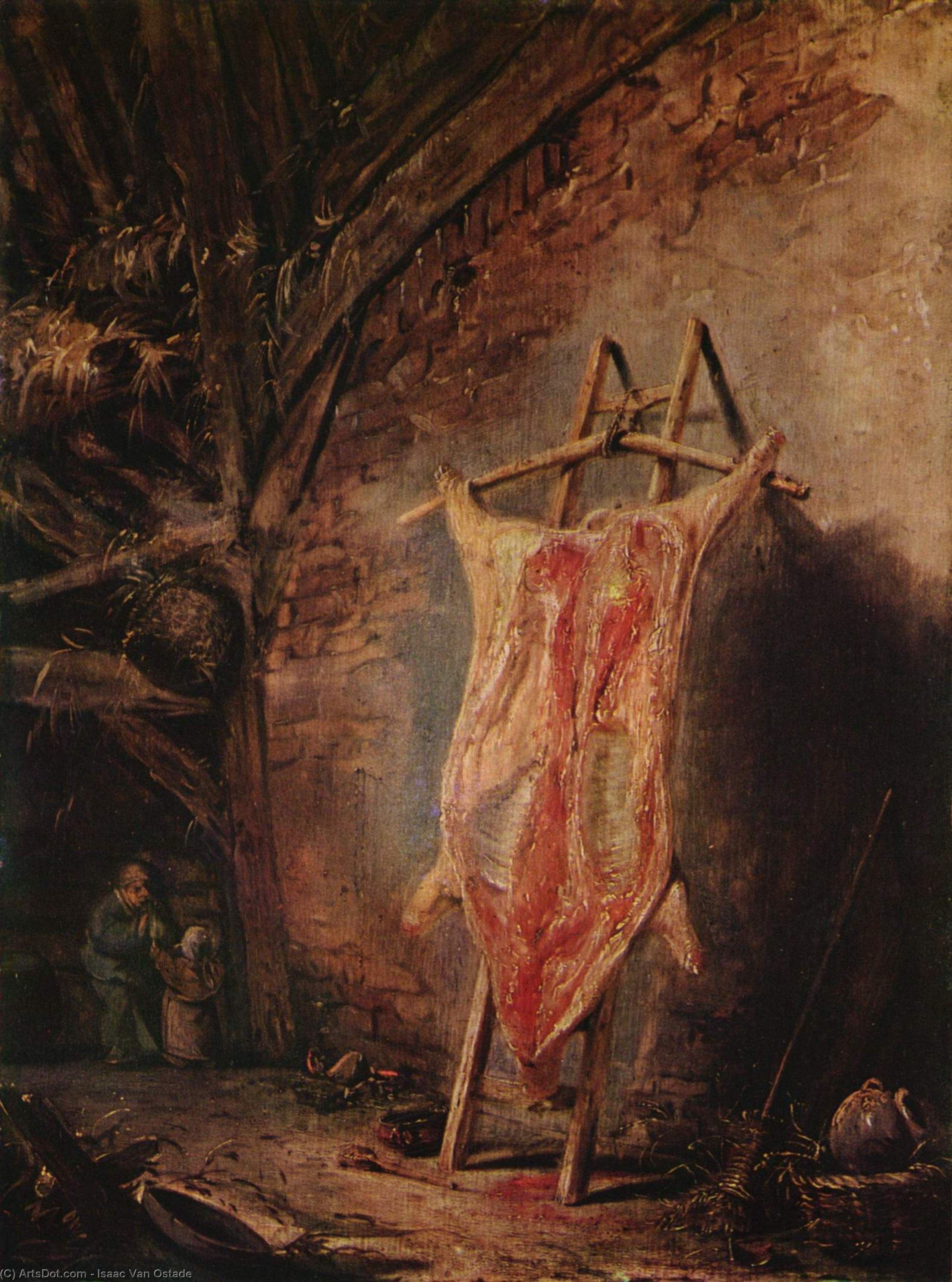 The Cut Pig — Isaac Van Ostade