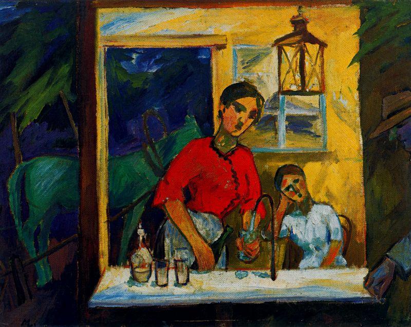 Seller Of Sparkling Water — Mijaíl Fiodorovich Larionov