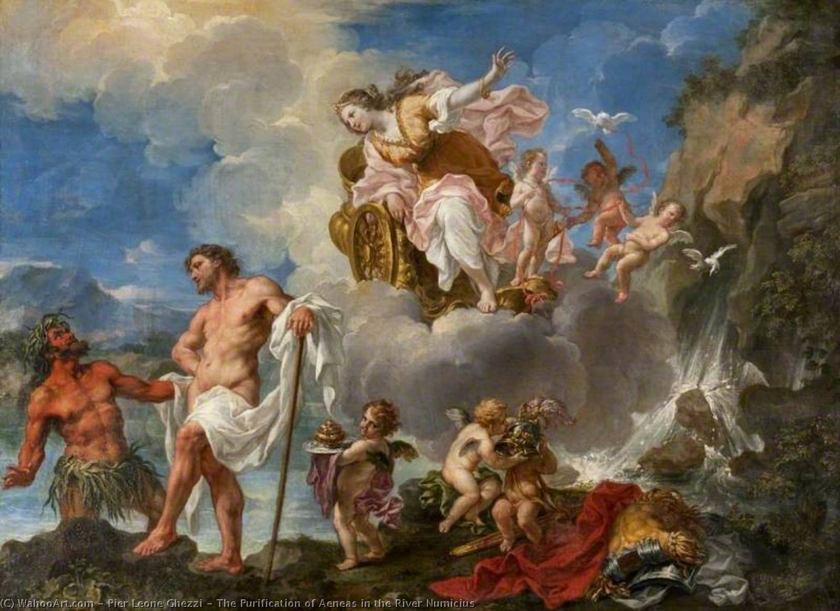 The Purification Of Aeneas In The River Numicius — Pier Leone Ghezzi