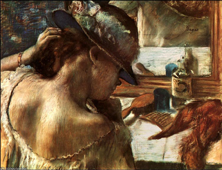 Before The Mirror, C. — Edgar Degas