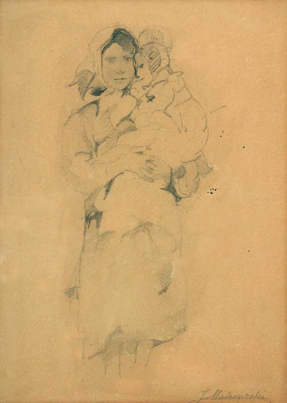 Woman Carrying A Child — Яцек Мальчевский