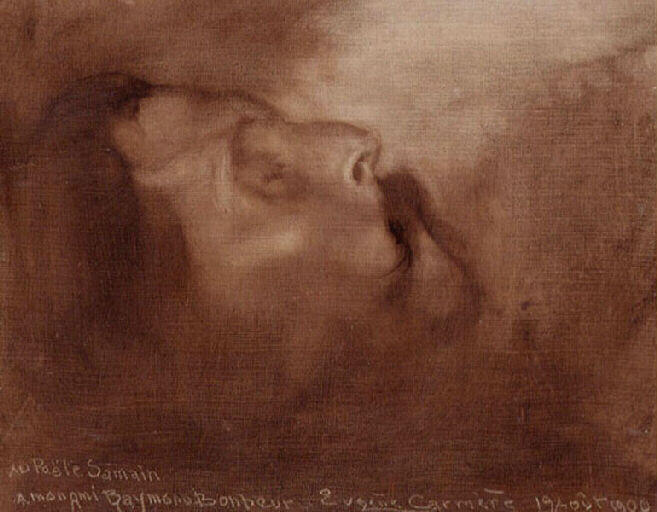 Albert Samain Sur Son Lit De Mort — Eugène Anatole Carrière