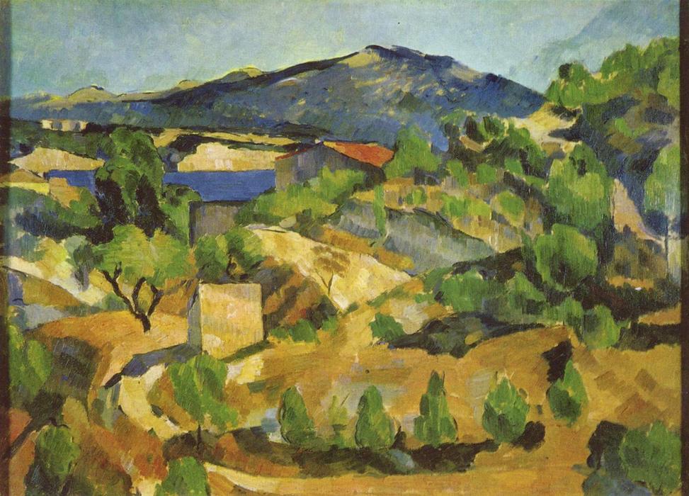Mountains In Provence. L'estaque — Paul Cézanne