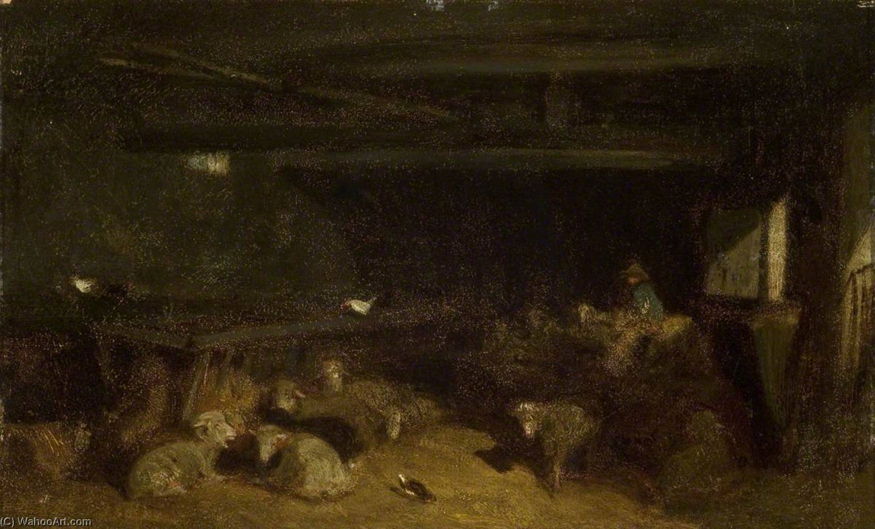 The Sheepfold — Louis Adolphe Hervier