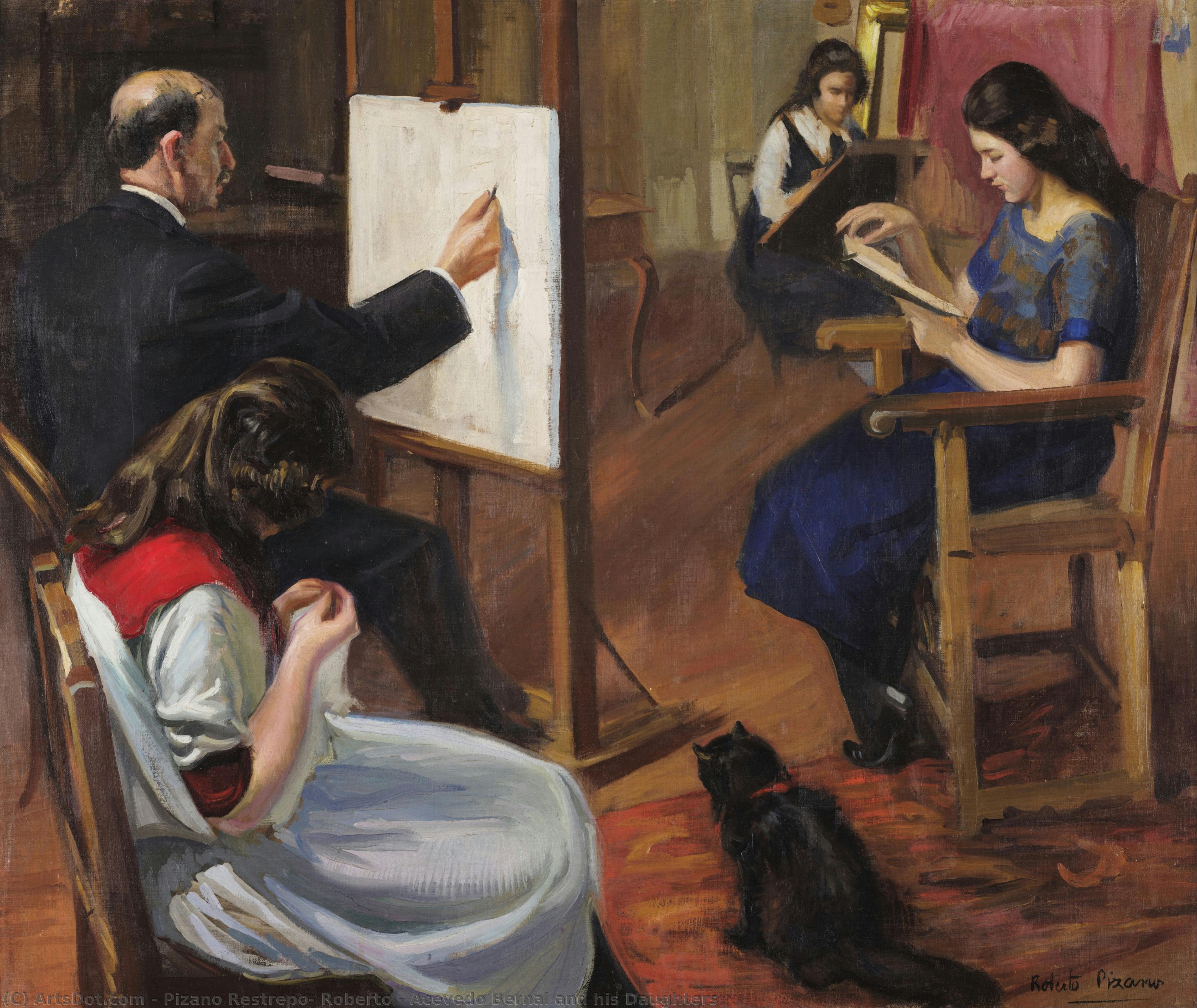 Acevedo Bernal And His Daughters — Pizano Restrepo, Roberto