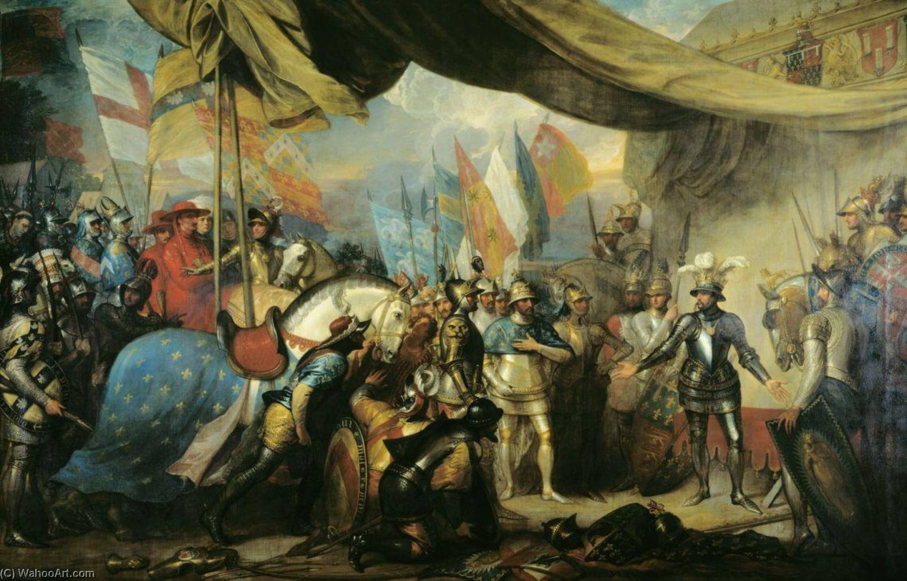 Edward, The Black Prince, Receiving King John Of France After The Battle Of Poitiers — Benjamin West