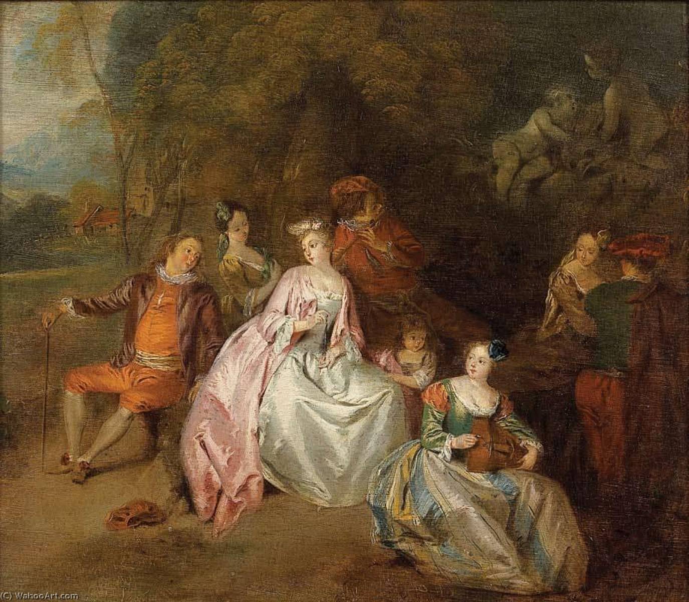 Gallant Scene In A Park — Jean-baptiste Pater