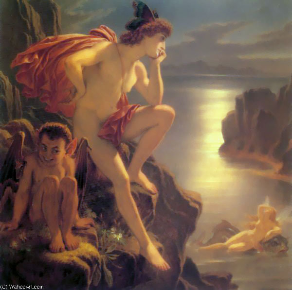 Oberon And The Mermaid — Sir Joseph Noel Paton