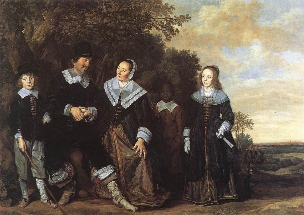 Family Group In A Landscape — Frans Hals
