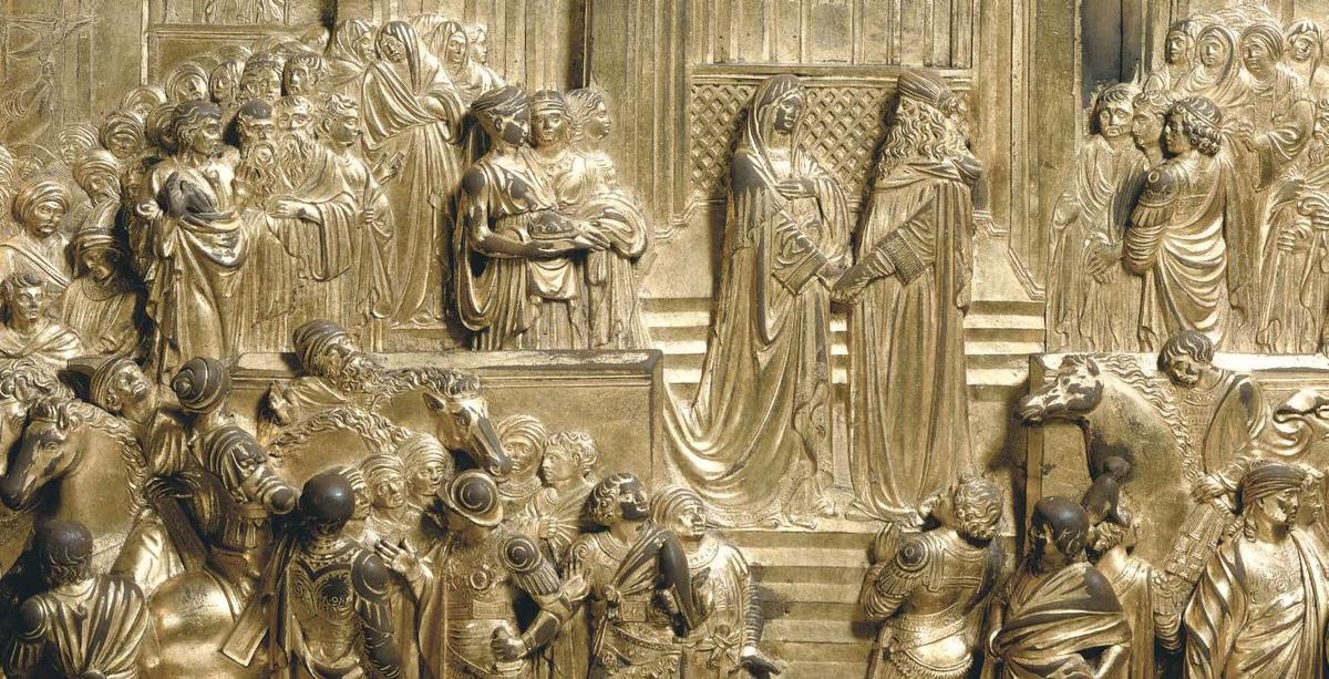 Solomon And The Queen Of Sheba (detail) — Lorenzo Ghiberti