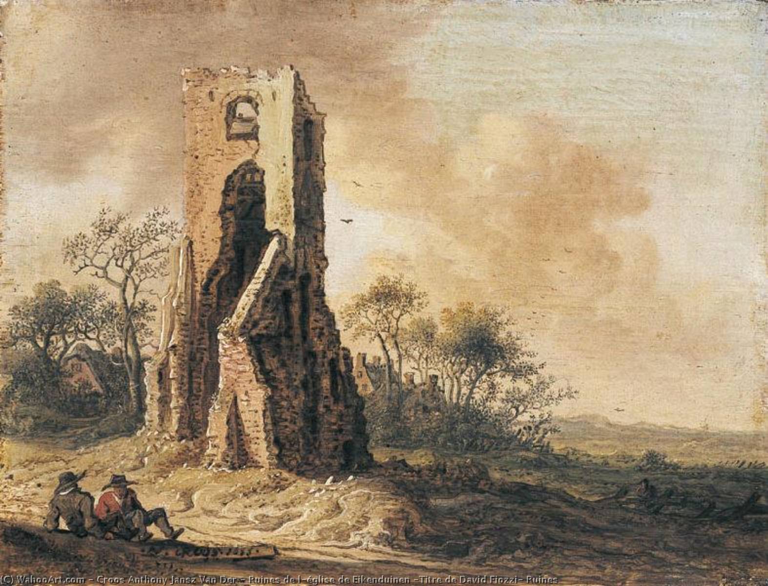 Ruines De L'église De Eikenduinen (titre De David Fiozzi) Ruines — Anthonie Jansz Van Der Croos