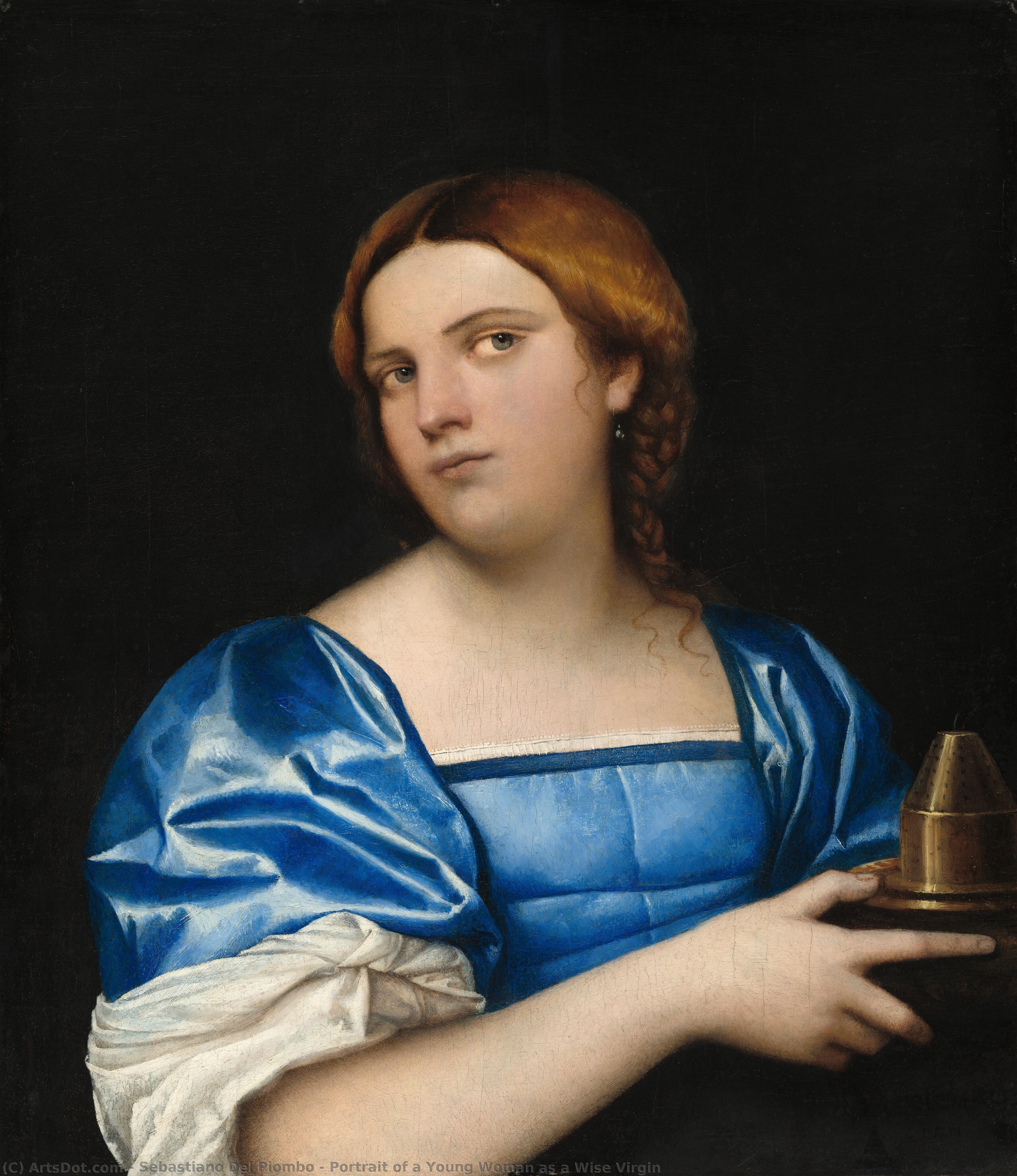 Portrait Of A Young Woman As A Wise Virgin — Sebastiano Del Piombo
