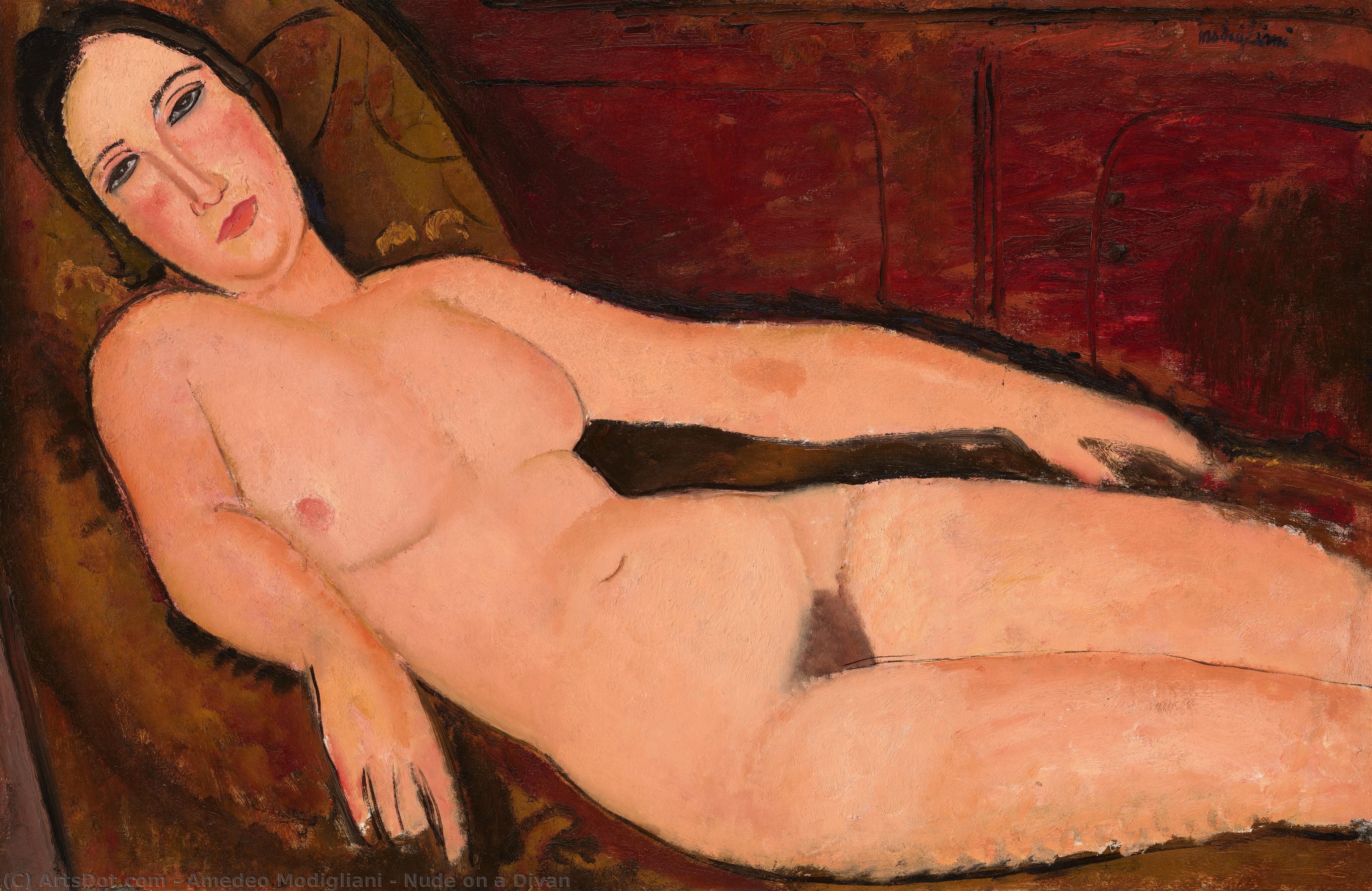 Nude On A Divan — Amedeo Modigliani