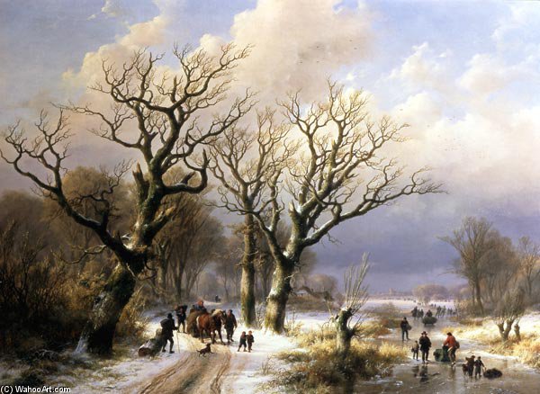 Wintry Avenue — Johann Bernard Klombeck