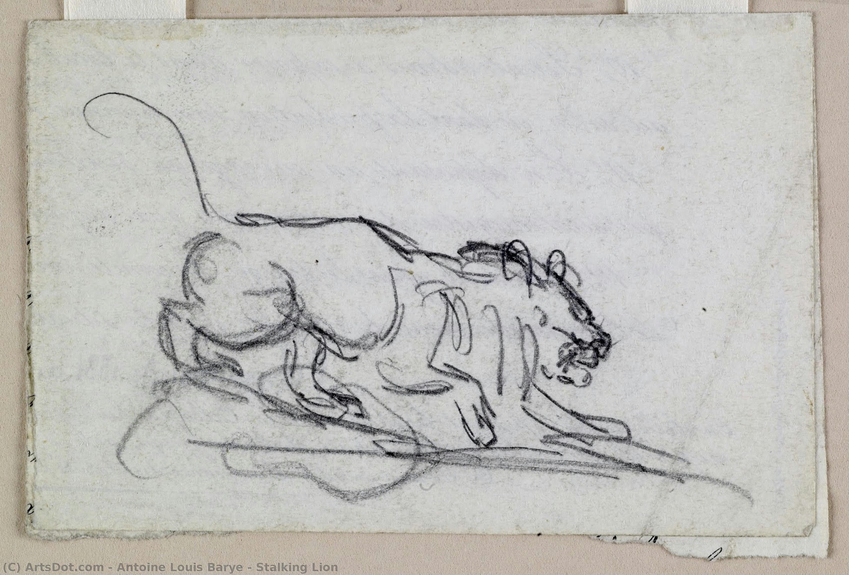 Stalking Lion — Antoine-louis Barye